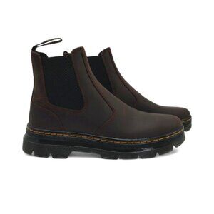 Dr. Martens Embury Unisex Size M 6 W 7 Dark Brown Leather Casual Chelsea Boots